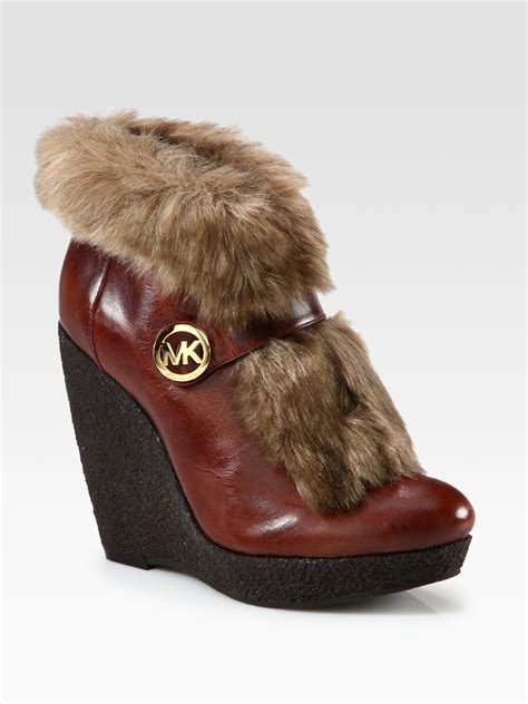 michael kors boots with fur|Michael Kors cher bootie.